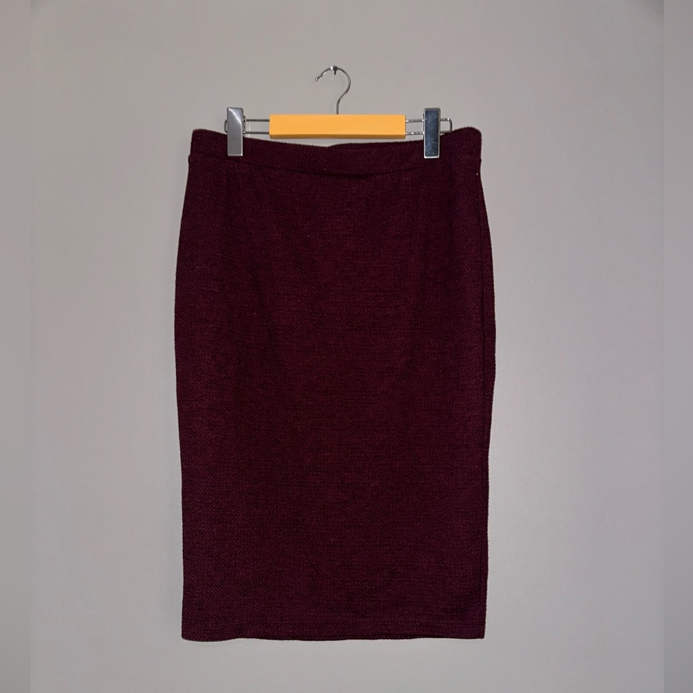 Burgundy Pencil Skirt